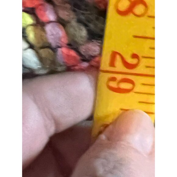 Ellison Blazer Jacket Knit Sweater Cardigan S Y2K 70s Cottage Cozy Boho Rainbow - Picture 4 of 8